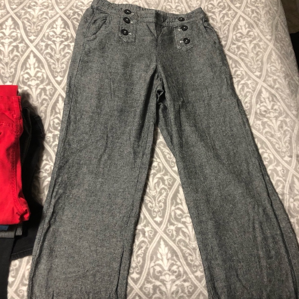 Cute button detail dress pants